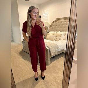 Amazon Fashion red jumpsuit - S